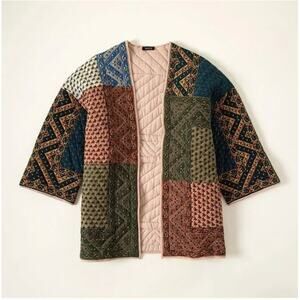 Anthropologie's Saachi Kantha Quilt Quilted House Coat Jacket